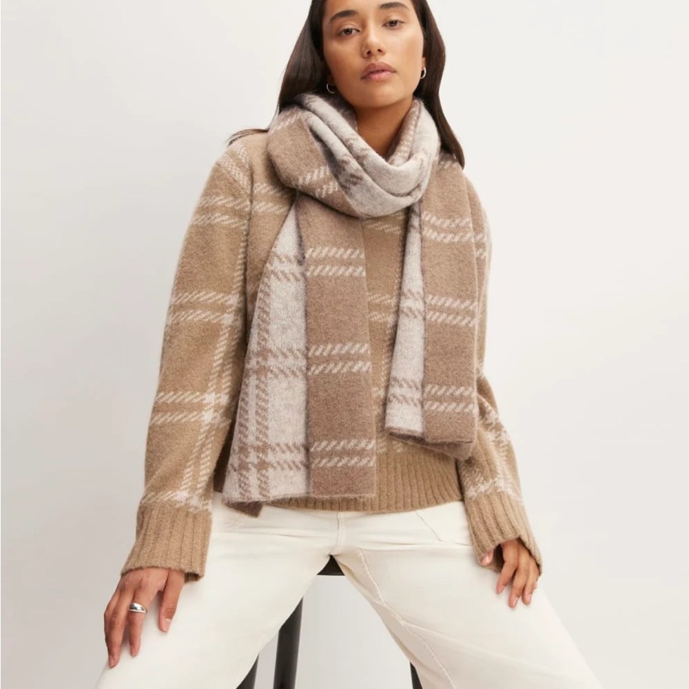 Everlane Alpaca Patterned Scarf